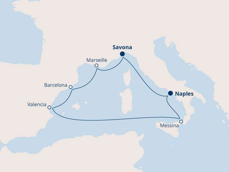 Costa Firenze itineraries of the new flagship Costa Cruises